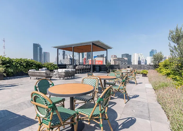Apartamento Loft -skyline View- Rooftop Pool, Gym, Bbq & México DF